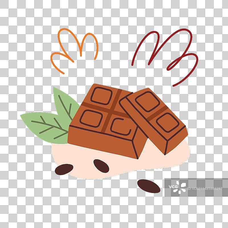 切碎的牛奶巧克力图标甜点图片素材