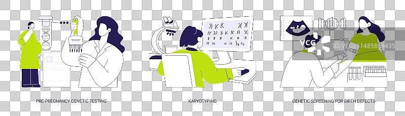 遗传性疾病抽象概念图片素材