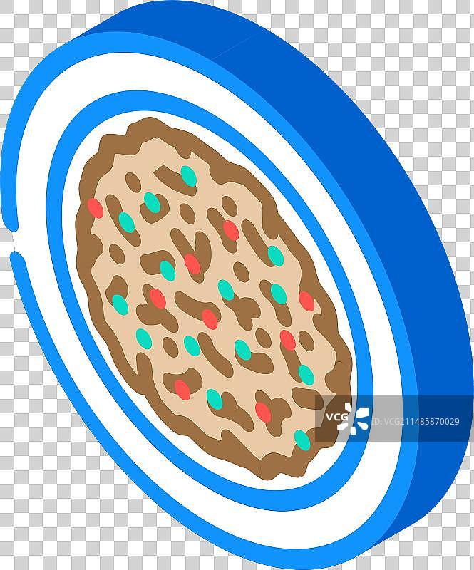 韩式烤肉2.5D图标图片素材