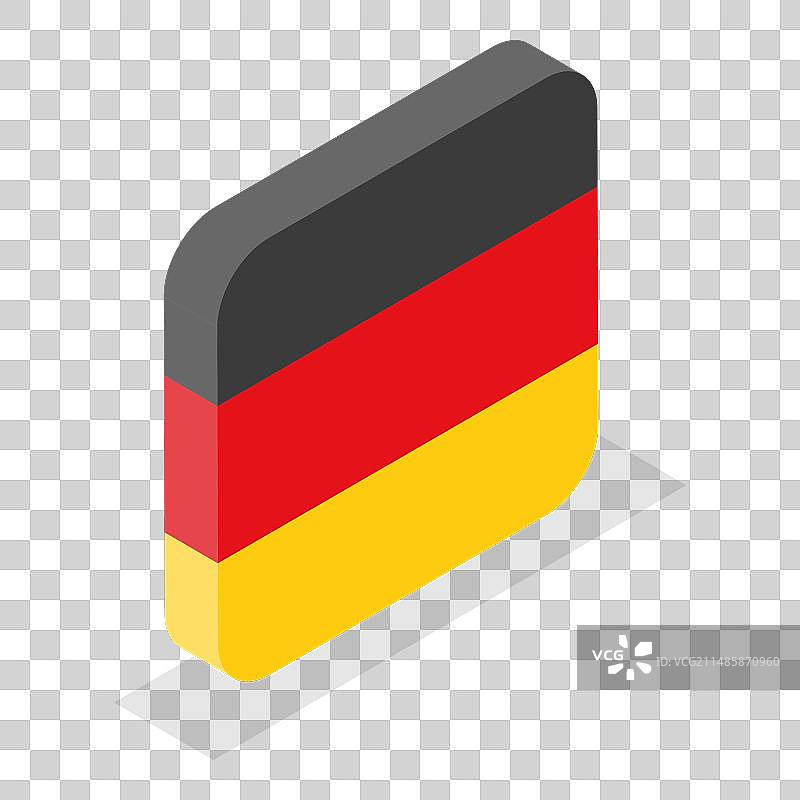 3D 2.5D 扁平风格的德国标志模型图片素材