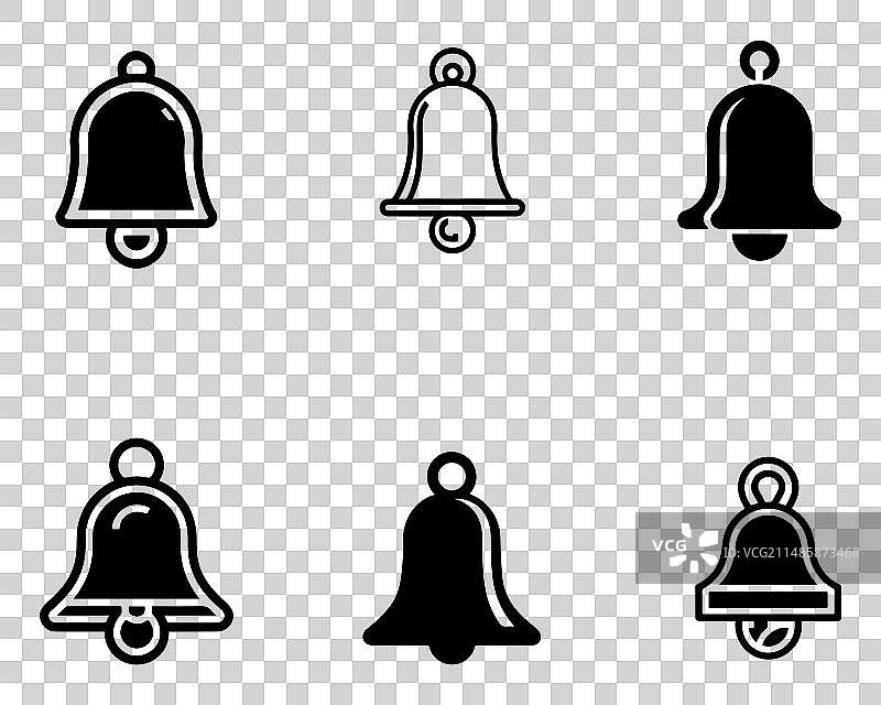 白色背景上的铃铛图标图片素材