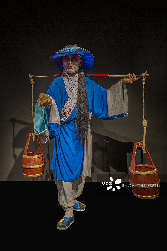 中国秦腔艺术博物馆“秦腔艺术展”：《火焰驹》：李彦贵，生行包括须生、老生、红生、小生、武生等图片素材