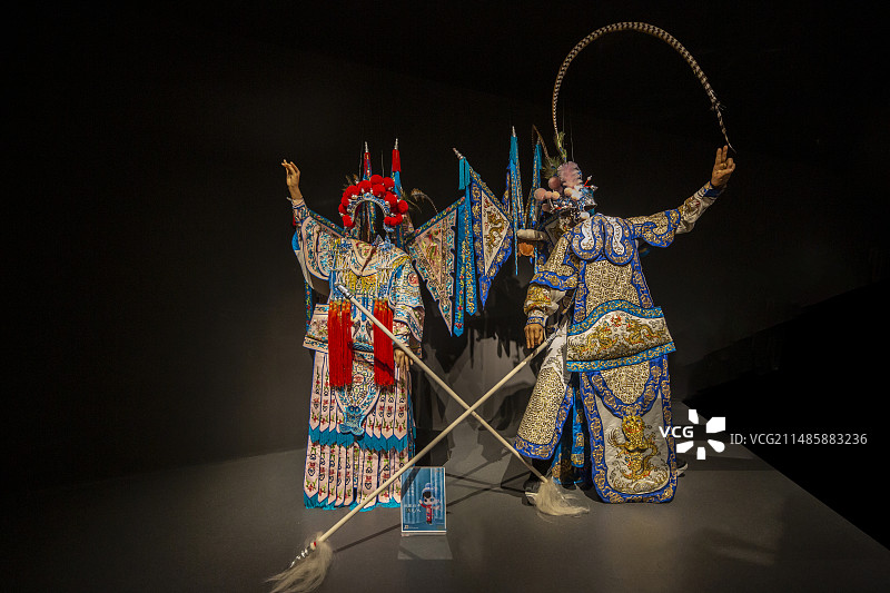 中国秦腔艺术博物馆“秦腔艺术展”：《穆柯寨》：杨宗保（武生），武生：擅长扮演身怀特技、武艺高强的人物图片素材