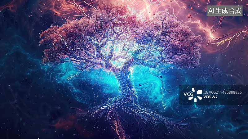 【AI数字艺术】水母在海底游泳的特写镜头图片素材