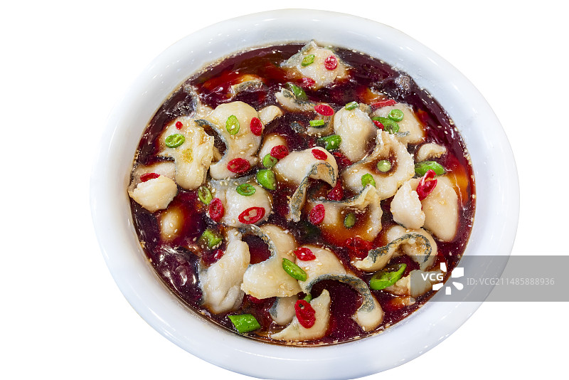 大碗装贵州酸汤鱼片图片素材