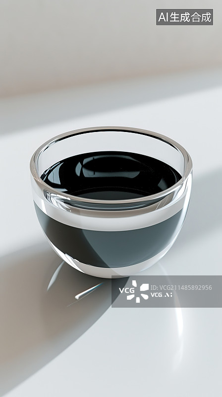 【AI数字艺术】白色背景下的空碗特写镜头图片素材