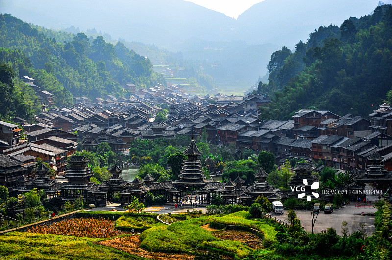 肇兴侗寨 堂安侗寨图片素材