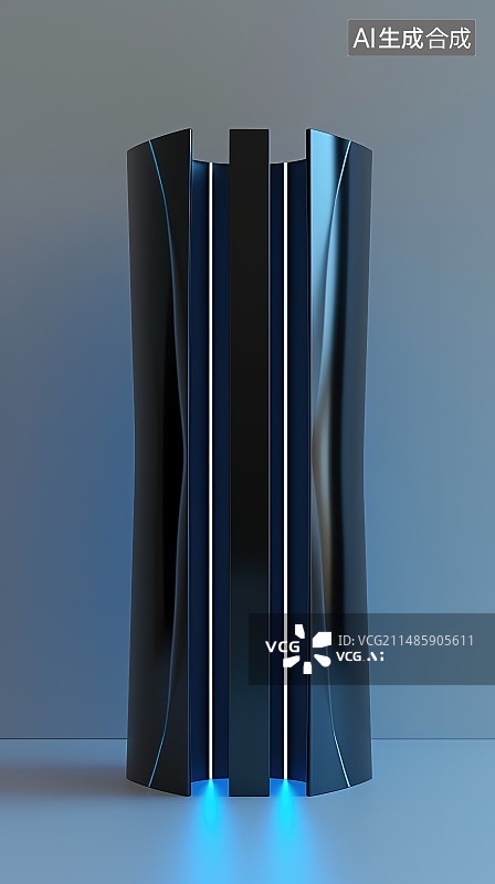 【AI数字艺术】灰色背景下的空钱包特写镜头图片素材