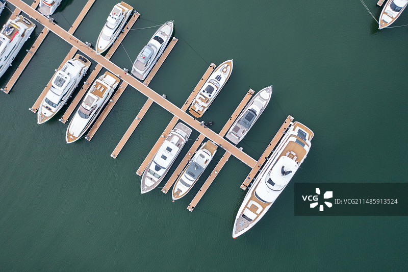 深圳蛇口游艇码头航拍图片素材