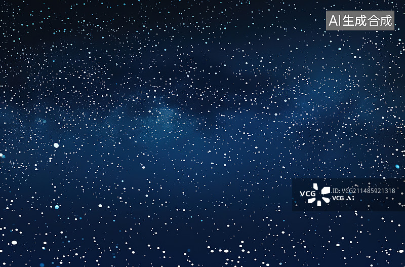 【AI数字艺术】夜空中星星的低角度观察图片素材