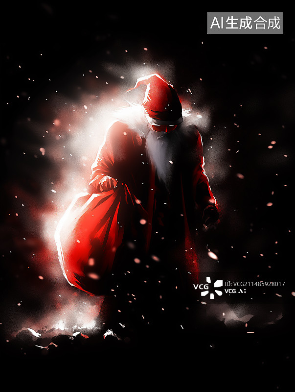 【AI数字艺术】圣诞老人图片素材