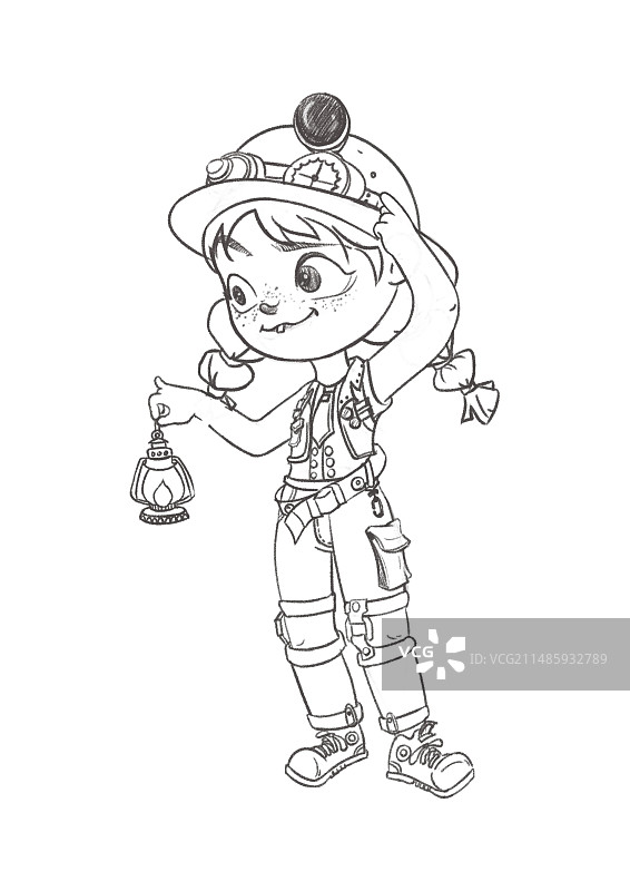 探险女孩图片素材