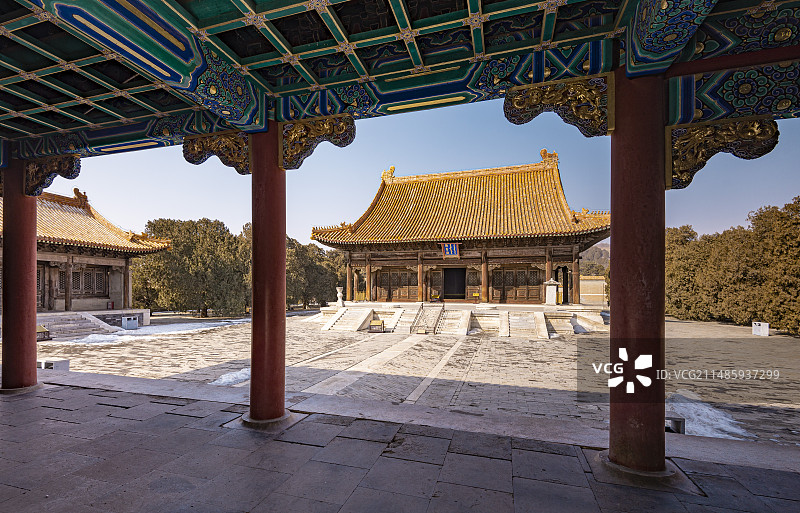 清西陵之穆棱的楠木殿图片素材