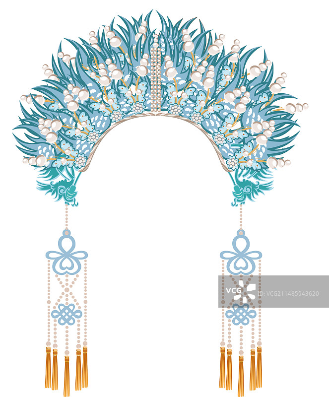 中国传统京剧头饰图片素材