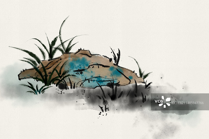 古风石景图片素材