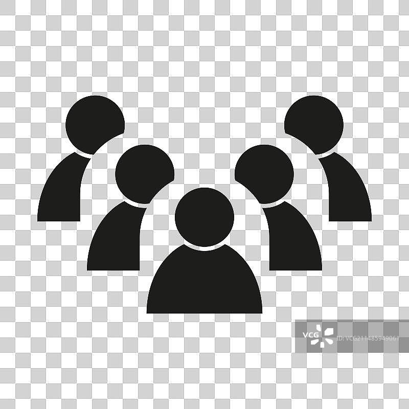 商人团队合作象征人群图标图片素材