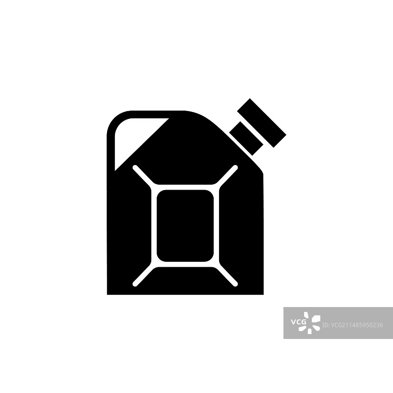 扁平风格的燃料罐图标图片素材