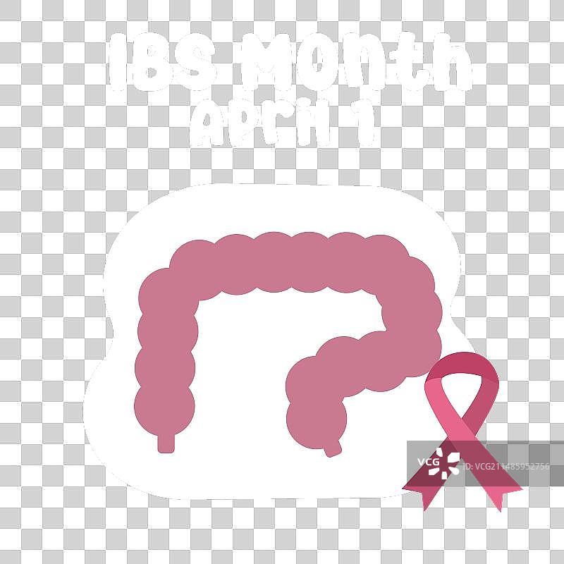 肠易激综合征月宣传图形图片素材