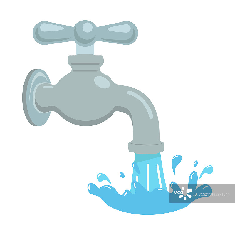 水龙头水槽出水图片素材