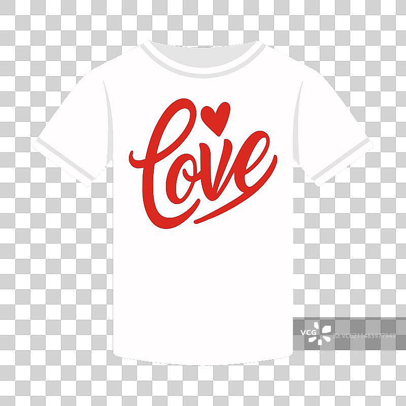 爱心T恤设计图片素材