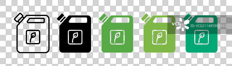 生物燃料图标集燃料乙醇沼气图片素材