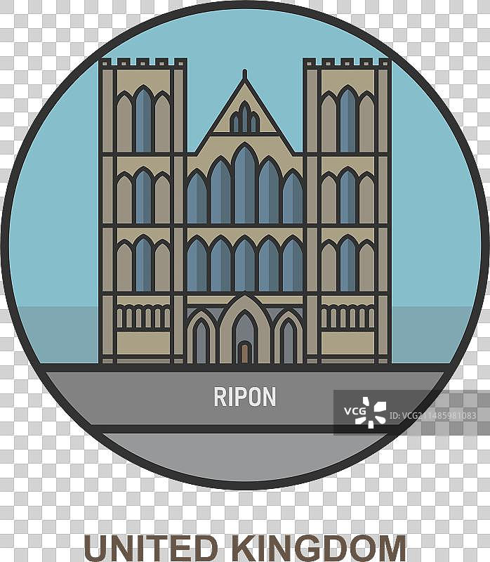 英国里彭的城镇图片素材