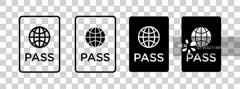 个人证件国际图标集图片素材