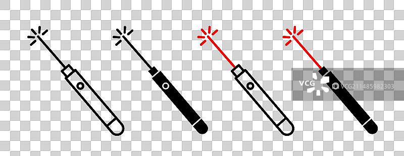 激光笔指示图标图片素材