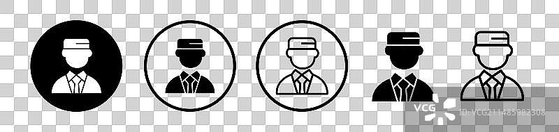 搬运工服务酒店钥匙图标符号图片素材