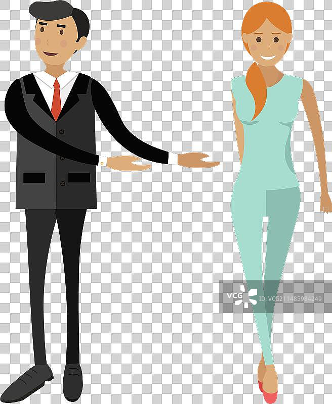 时装秀主持人展示潮流服装图片素材