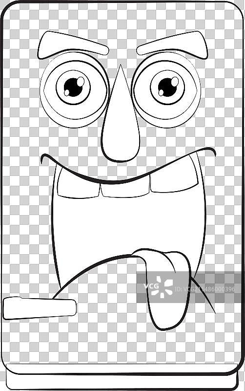 快乐的冰箱（黑白照片）图片素材