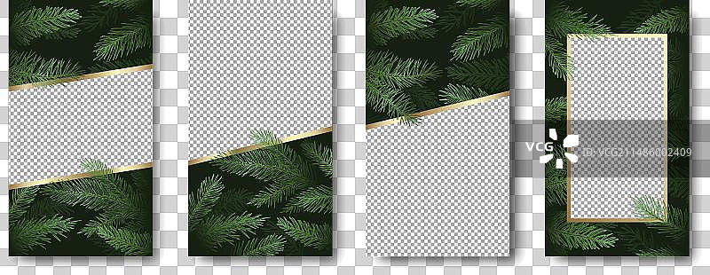 圣诞节和新年贺卡图片素材