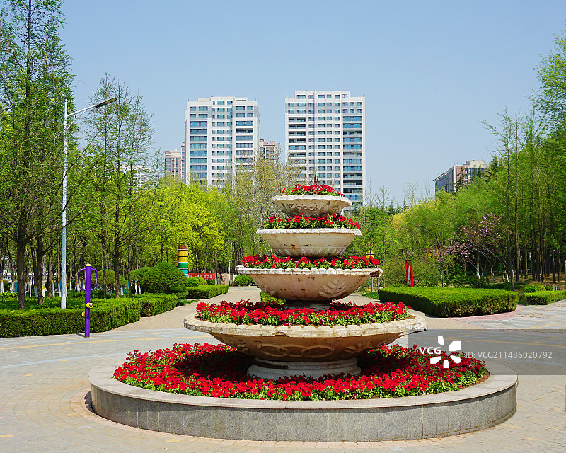 潍坊奎文 小区环境美图片素材