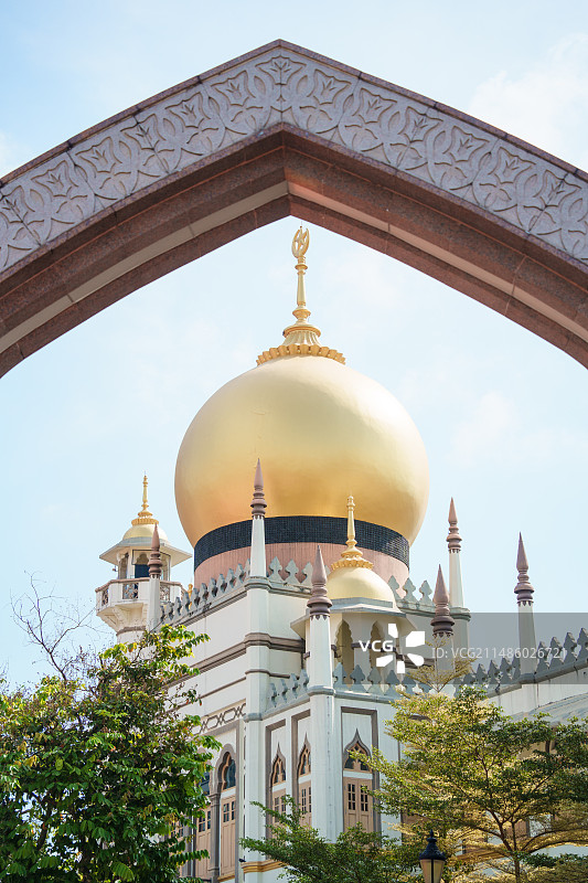 新加坡哈芝巷苏丹回教堂清真寺图片素材