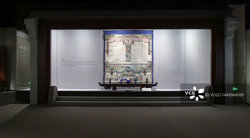 山东博物馆13号展厅馆藏书画精品展图片素材