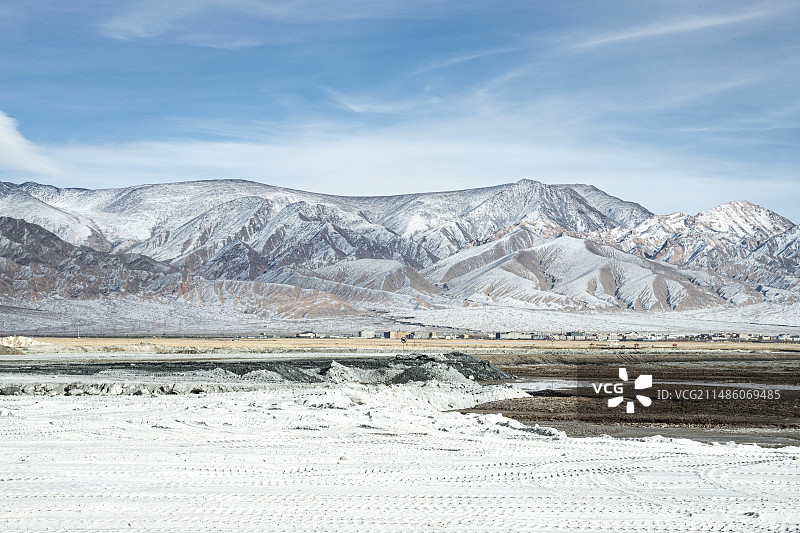 雪域冰川冻湖图片素材