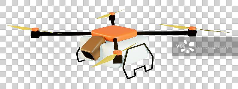 3D无人机人工智能设备图片素材