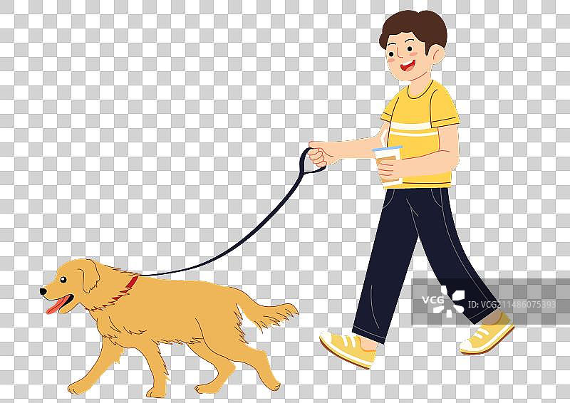 宠物人物 遛狗图片素材