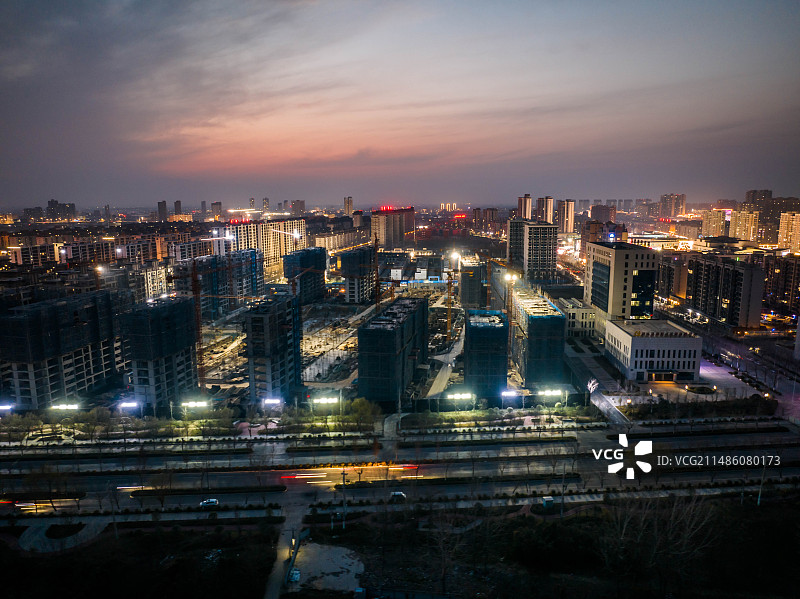 沈丘夜景图片素材