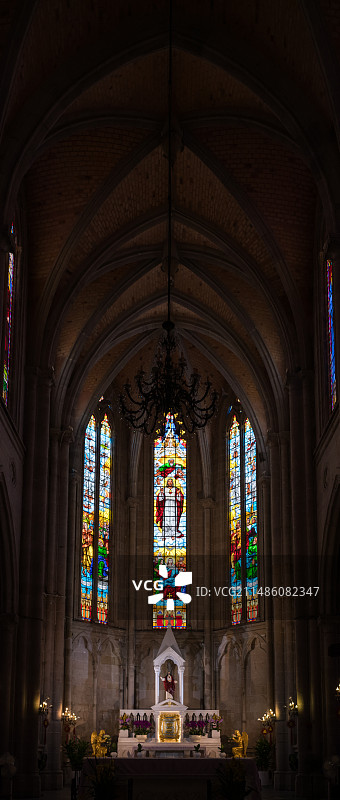 石室圣心大教堂室内图片素材