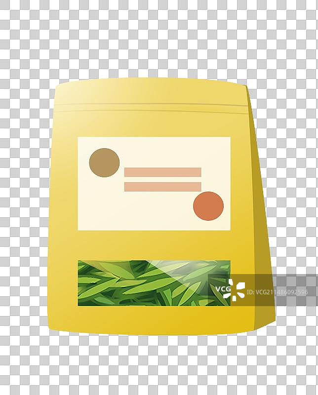 袋装商品茶叶农产品纯天然插画免抠元素图片素材