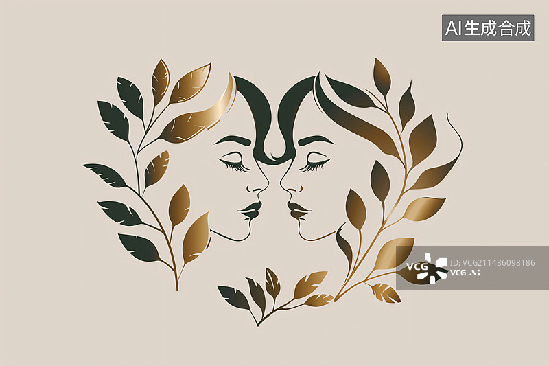 【AI数字艺术】医美护肤美容场景插画，妇女节女生美妆场景插图图片素材