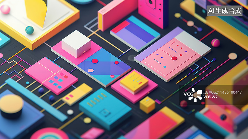 【AI数字艺术】计算机设备全帧拍摄图片素材