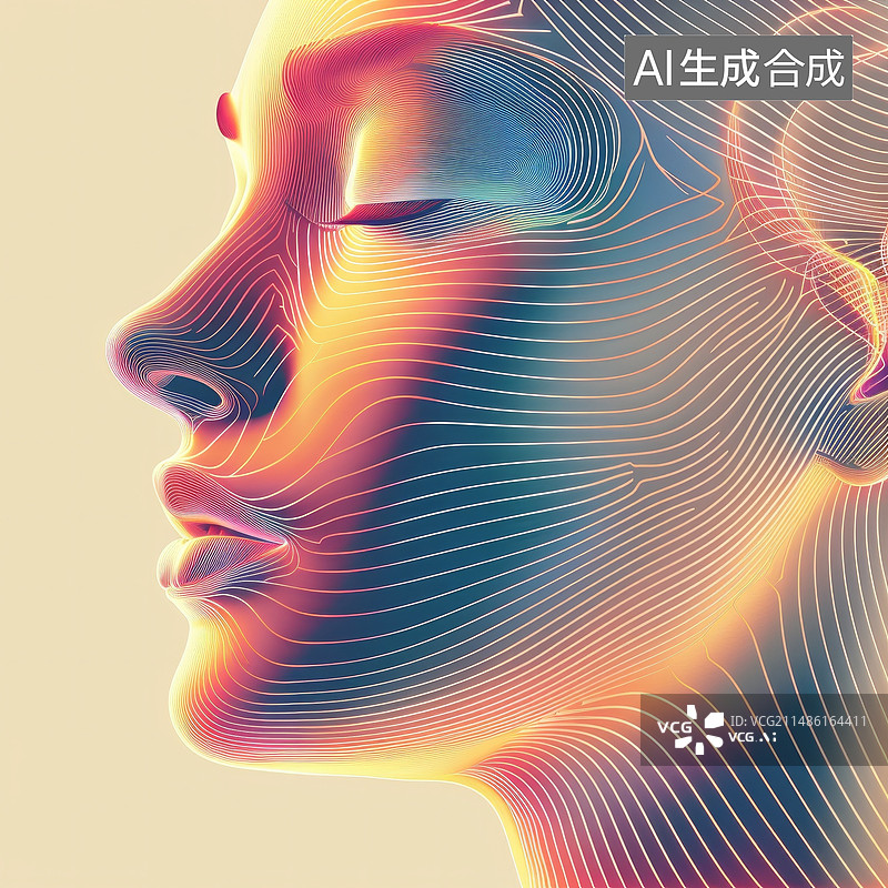 【AI数字艺术】医美美容护肤科技感3D立体图片素材
