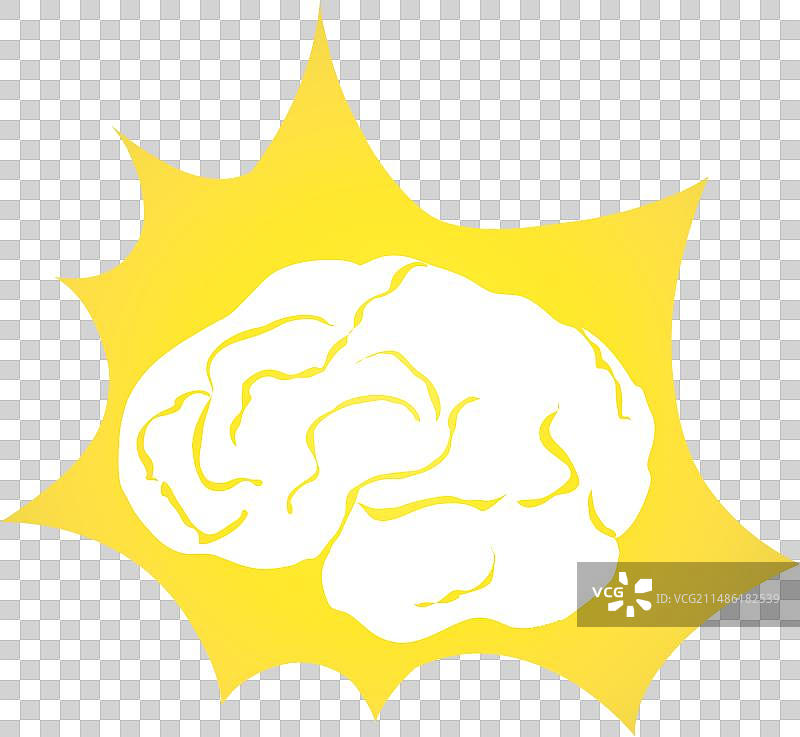 卡通爆炸头脑风暴脑力人工智能元素图片素材