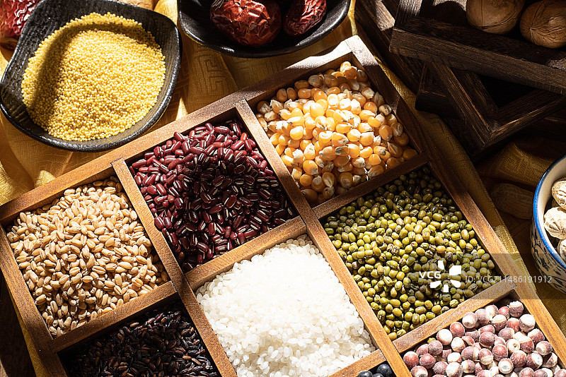 创意拍摄的五谷杂粮图片素材