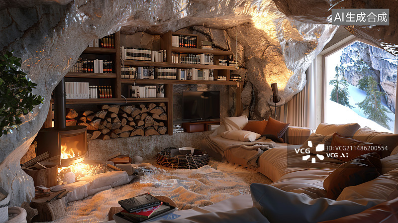 【AI数字艺术】室内空间住宅建筑图片素材