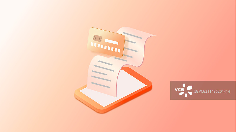 金融保险保单投资理财年度账单个税报告插画图片素材