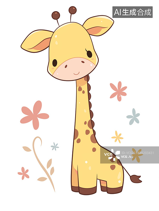 【AI数字艺术】简笔画动物图片素材