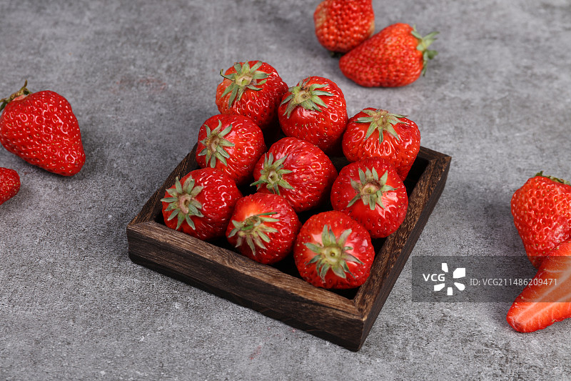 红色草莓有机水果素材图片图片素材